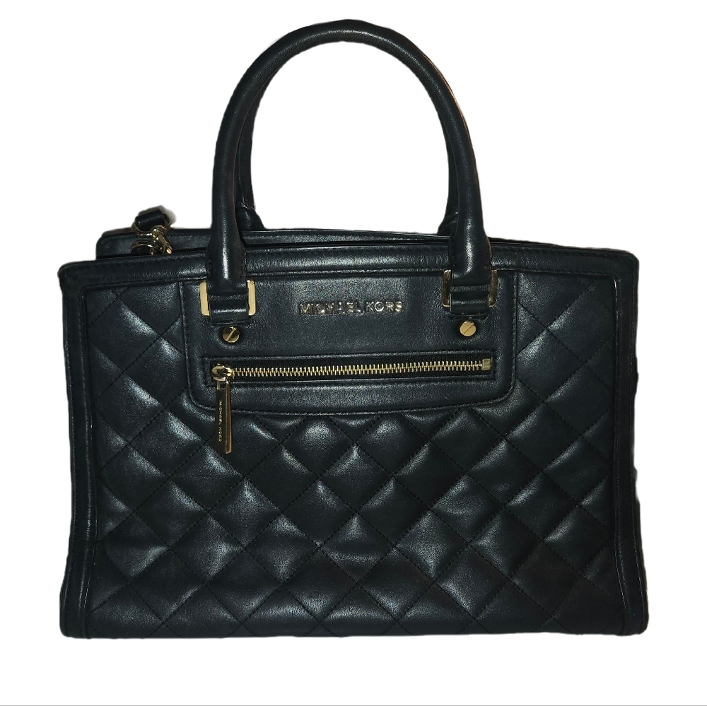 Michael Kors Selma Quilted Leather Satchel